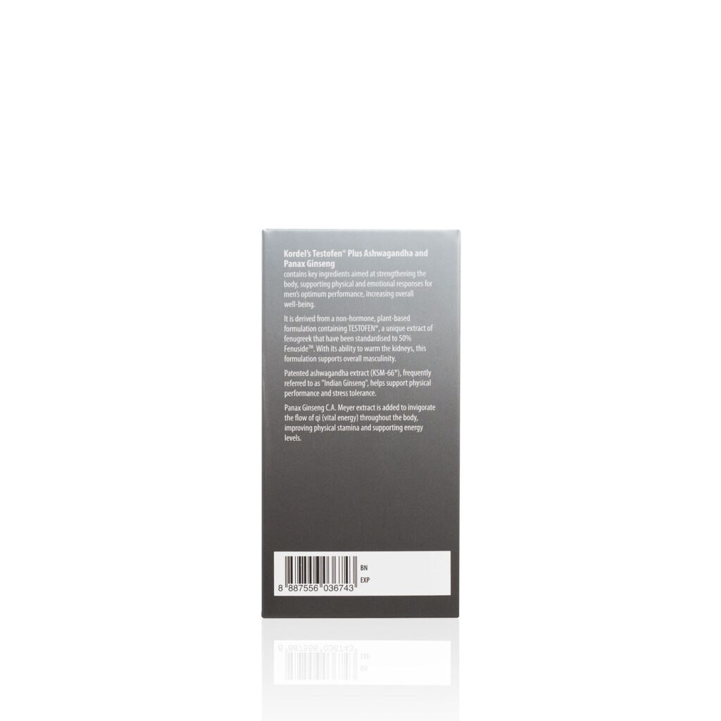Testovan KORDEL’S TESTOFEN® PLUS ASHWAGANDHA AND PANAX GINSENG – Kordel’s